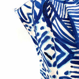 RACHEL ZOE Women's Blue Size XS Cinched Abstract Dress