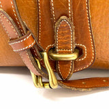 Dooney & Bourke All Weather Essex Vintage Caramel Flap Pebbled Leather Crossbody
