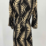 ba&sh Naude Women's Black Beige Size S Twist Geometric Dress