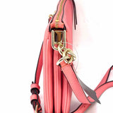 Kate Spade Leila Triple Gusset Salmon Pebbled Leather Crossbody