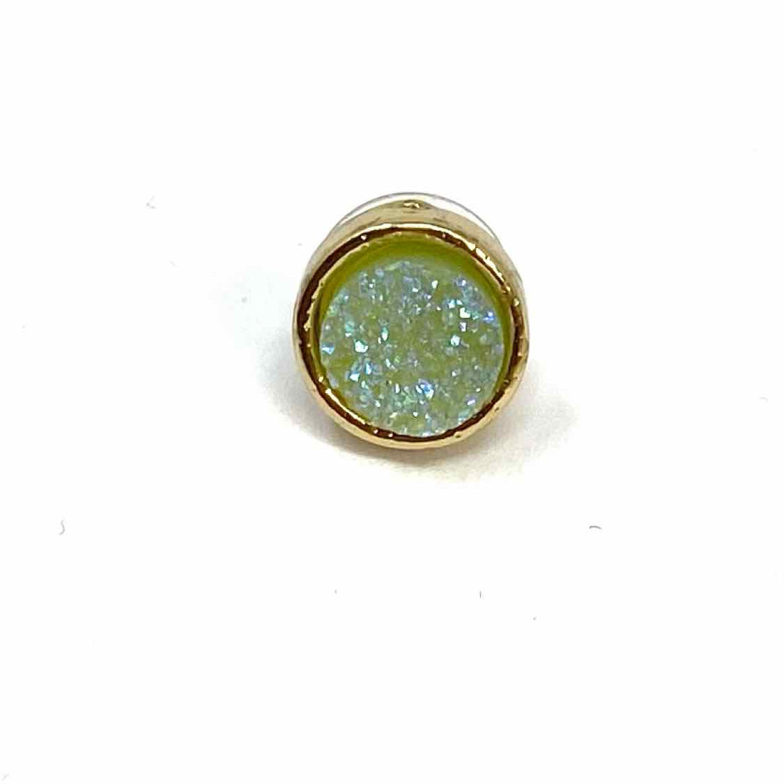 Rain Gold Tone Stud Druzy Earrings