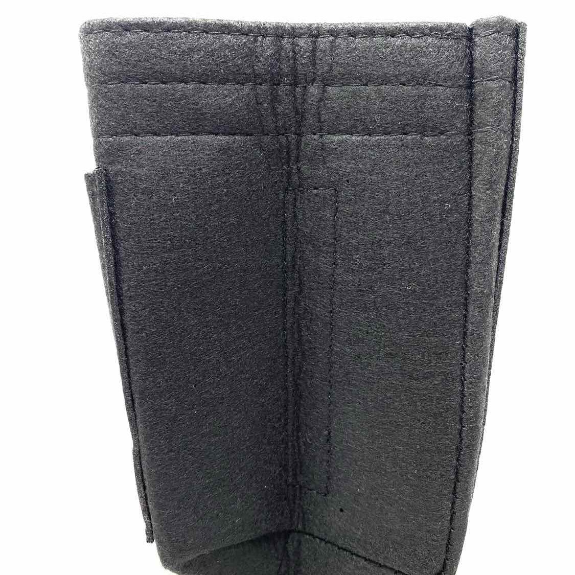 Black Felt Purse Organizer Insert Slender Large