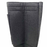 Black Felt Purse Organizer Insert Slender Large
