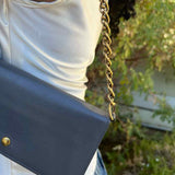 LOUIS VUITTON 2013-14 Gris Boudoir Limited Gray Leather Made in Spain Clutch
