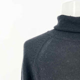 griffen Women's Black Size S Turtleneck Wool Blend Sweater