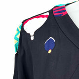 Kate Spade Women's Black Size 14 Long Sleeve Hot Air Balloon Dress