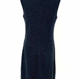 Peserico Women's Navy Size M Shift Window Pane Dress
