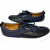 Paul Stuart Men's Black Navy Shoe Size 12 Denim Color Block Sneakers