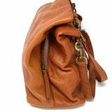 American Leather Co. Brown Pebbled Leather Tote
