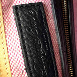 Dooney & Bourke Black Zip Pebbled Leather Side Pocket Crossbody