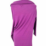 REISS Women's Purple Size M Asymmetrical Merino Wool Sweater
