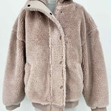 alo Foxy Sherpa Women's Baby Pink Size S Zip Plush Jacket