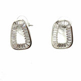 cara Silver Hoop Earrings