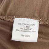 W by Worth Women's Brown Size L V-Neck Ruched Long Sleeve