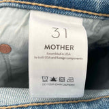 Mother The Maven Ankle Women's Blue Size 31/12 Wide Leg Jeans