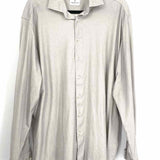 Emanuel Berg Men's Gray Size XL Button Down Long Sleeve Shirt
