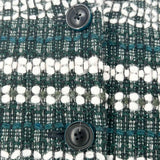 Tory Burch Norfolk Women's Forest Green Size 12 Boucle Tweed Jacket