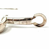 Estate .950 Silver Dangle Chain Earrings
