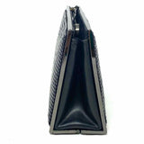 Whiting and Davis Metal Mesh Black Hinged Clutch