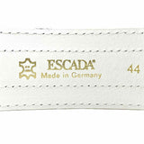 ESCADA Pink/Black 44 in Stripe Leather Belt