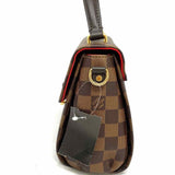 LOUIS VUITTON Croisette Coated Canvas Brown Top Handle Damier Ebene Crossbody