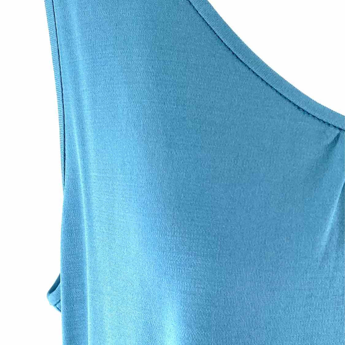 Eileen Fisher Women's Blue Size PL Ruched Sleeveless