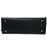 Tory Burch Black Pebbled Leather Tote