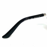 Gucci Black Round Sunglasses GG0077SK w/ Red & Green Side Details