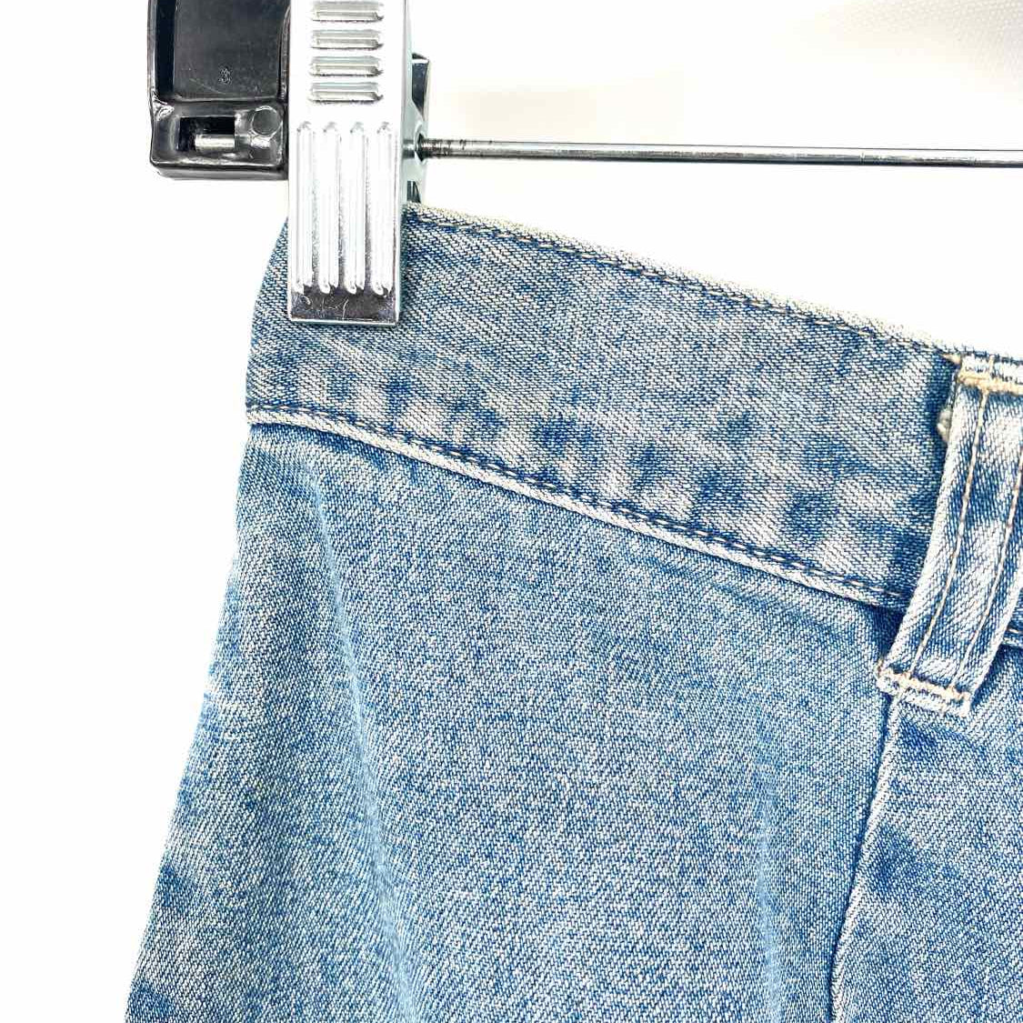 GAP Women's Light Blue Size 2 A-Line Denim Buttons Skirt