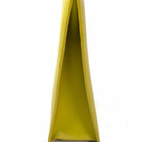 BAGGU chartreuse Leather Tote