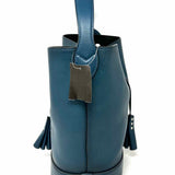 LOUIS VUITTON 2014 Cuir Nuance NN14 GM Marc Jacobs Teal Leather Bucket Bag