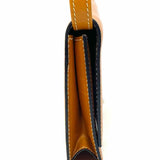 BALLY Vintage Camel Mini Flap Leather Shoulder Bag