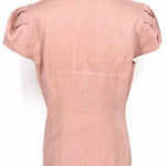 Saks Fifth Ave Size 4 Light Pink Linen Blazer - Article Consignment