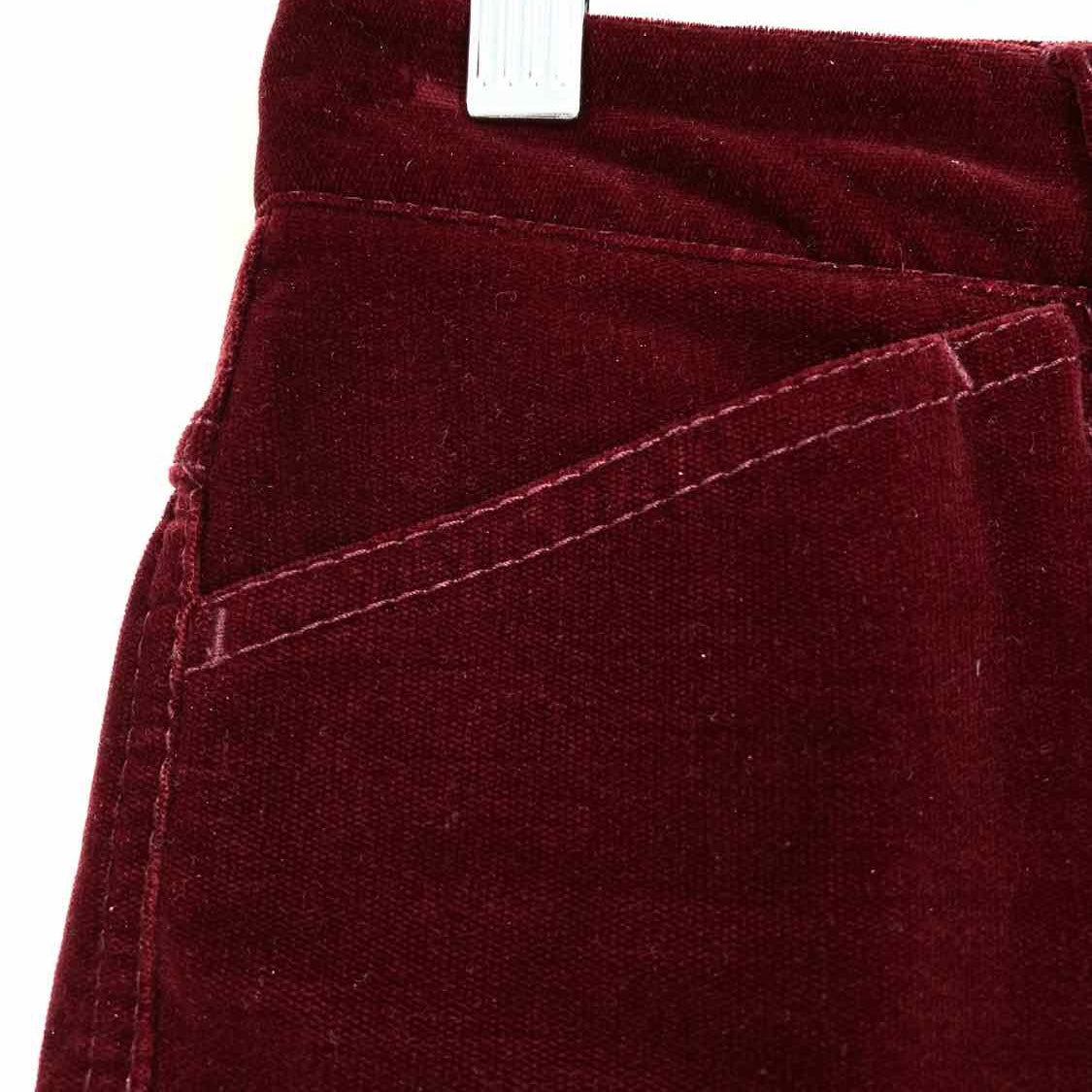 DOLCE & GABBANA Women's Red Straight Cotton Blend Velvet Size 38/2 Pants