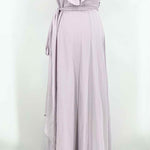 Ceremony by Joanna August Women's Lavender Wrap Ruffled Formal Size M Gown - Article Consignment