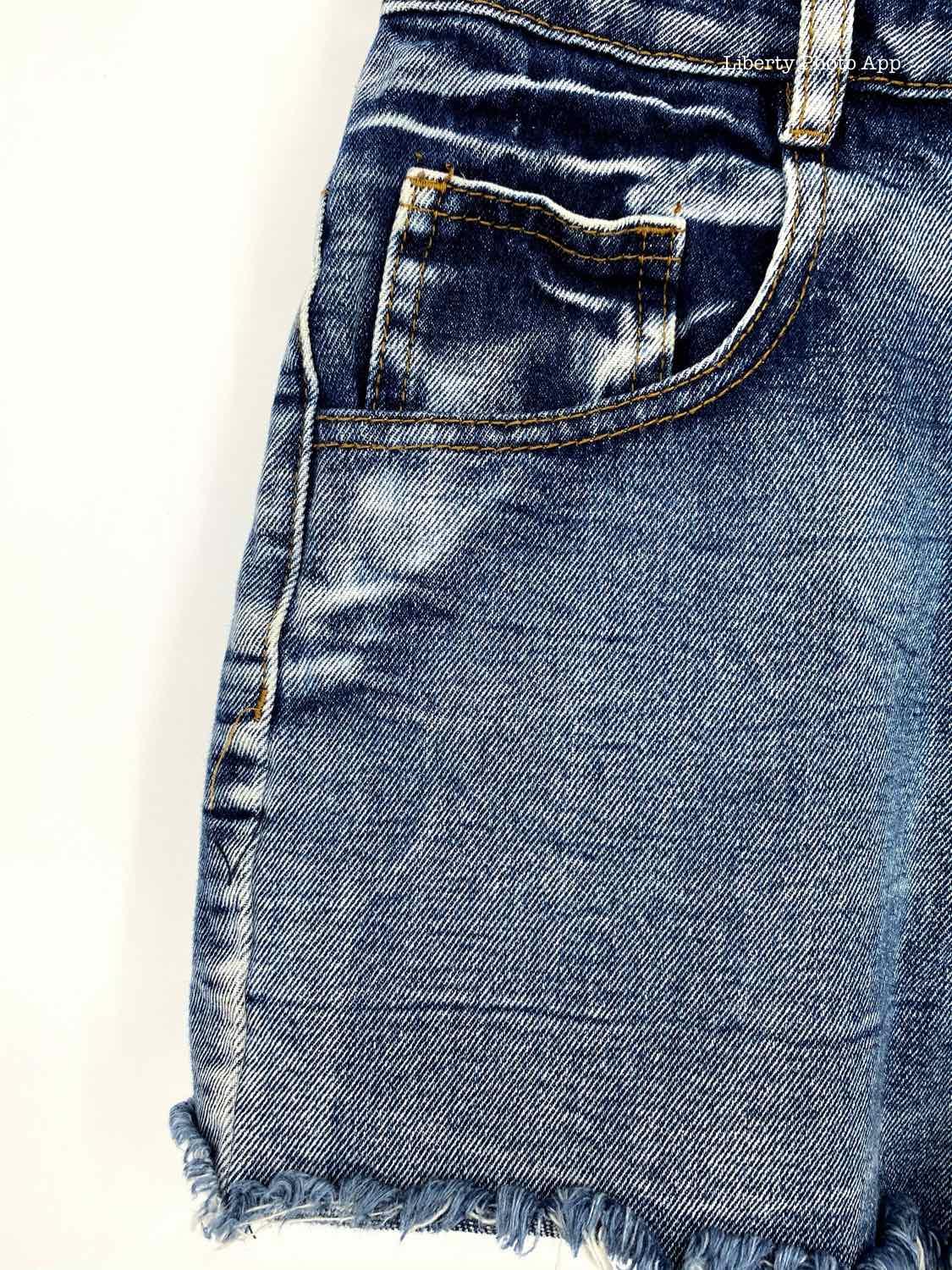 91 Denim Size 6 Blue Cotton Blend frayed Shorts - Article Consignment