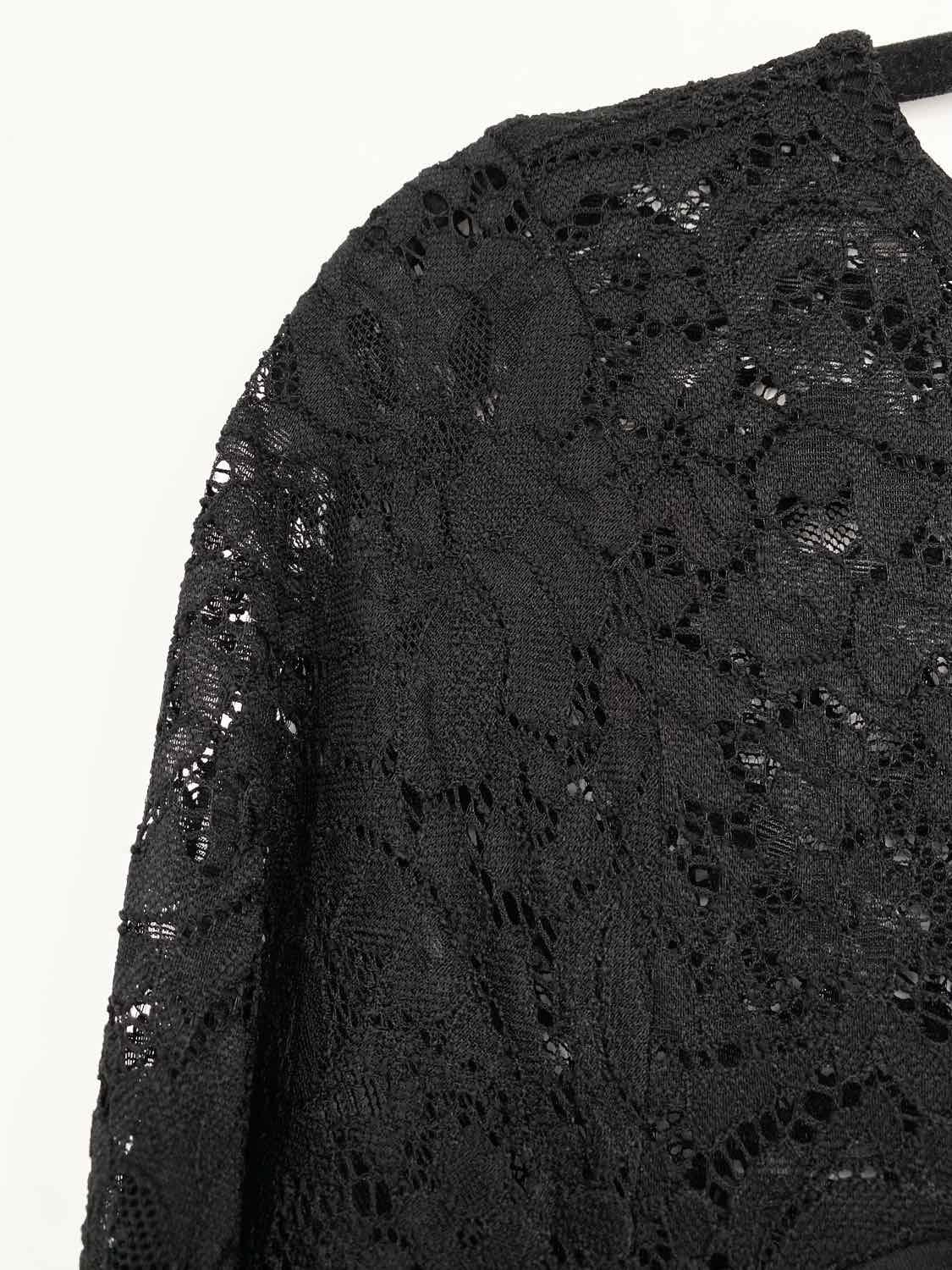 Torrid Women's Black Flowy Lace Date Night Size 2 Jump Suit - Article Consignment