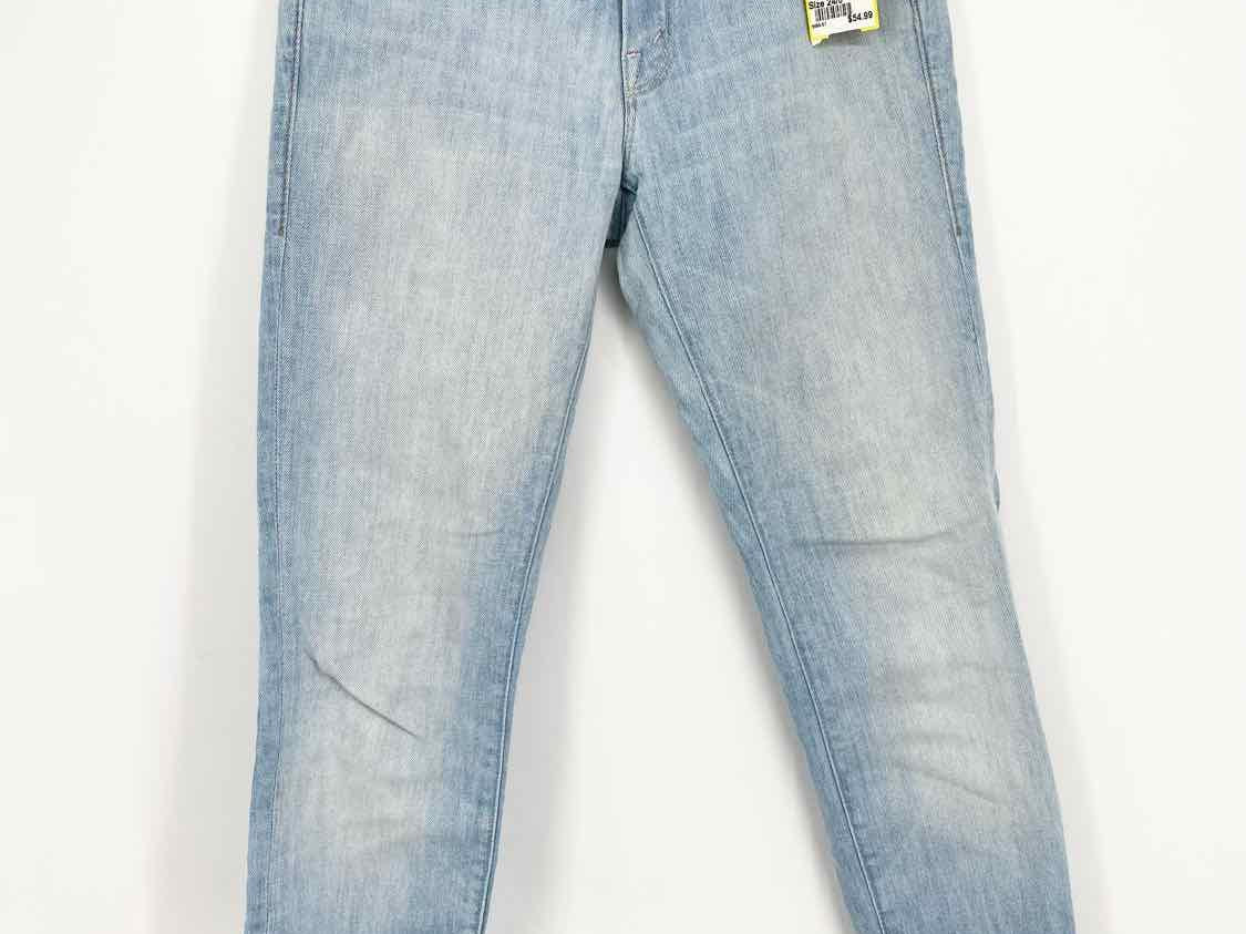 Mother Women's Blue Skinny Denim Low-Rise Size 24/0 Jeans - Article Consignment