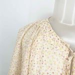 REBECCA MINKOFF Women's Cream Print Tiered Floral Size M Dress - Article Consignment