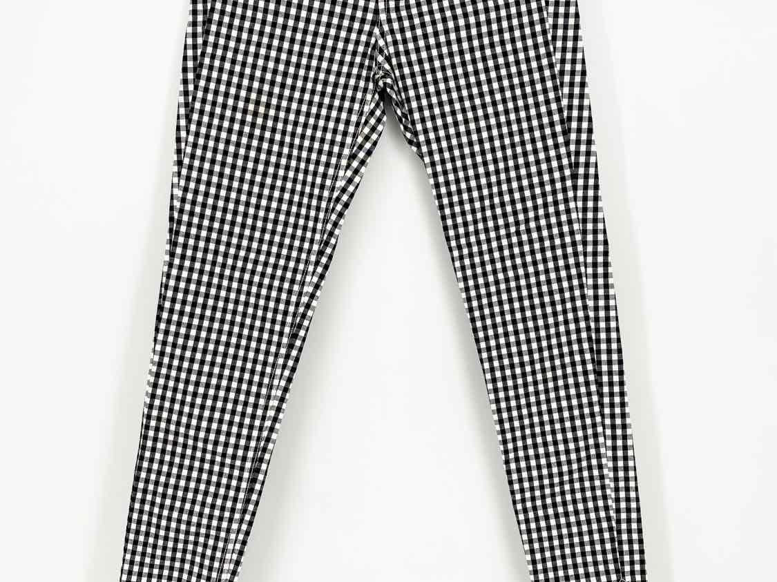 rag & bone Women's "10 Inch Capri" black/white Skinny Gingham Size 24/00 Pants - Article Consignment