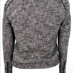 Banana Republic Size 12P black/white Tweed Blazer - Article Consignment