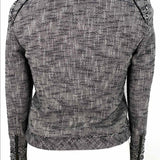 Banana Republic Size 12P black/white Tweed Blazer - Article Consignment