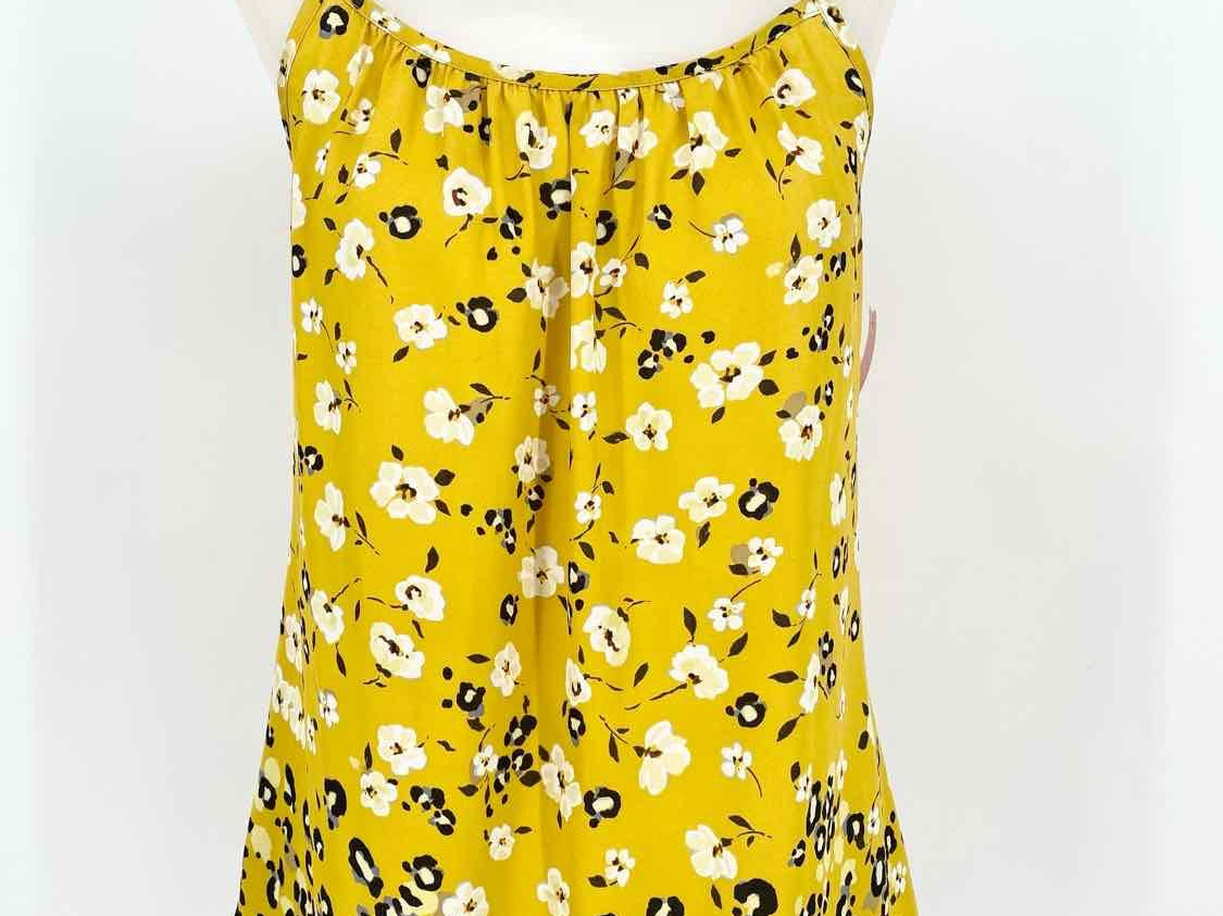Cabi Women's Yellow Tank Floral Size S Sleeveless - Article Consignment
