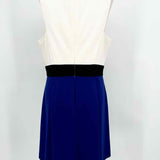 Trina Turk Women's white/blue sheath Color Block Dress - Article Consignment