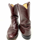 Justin Women's Ox Blood Cowboy Leather western Size 9.5 Boots - Article Consignment