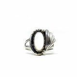 .925 Silver Feather MotherOfPearl Ring - Article Consignment