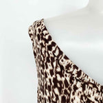 MaxMaraWEEKEND Women's brown/White Viscose Animal Print Size L Sleeveless - Article Consignment