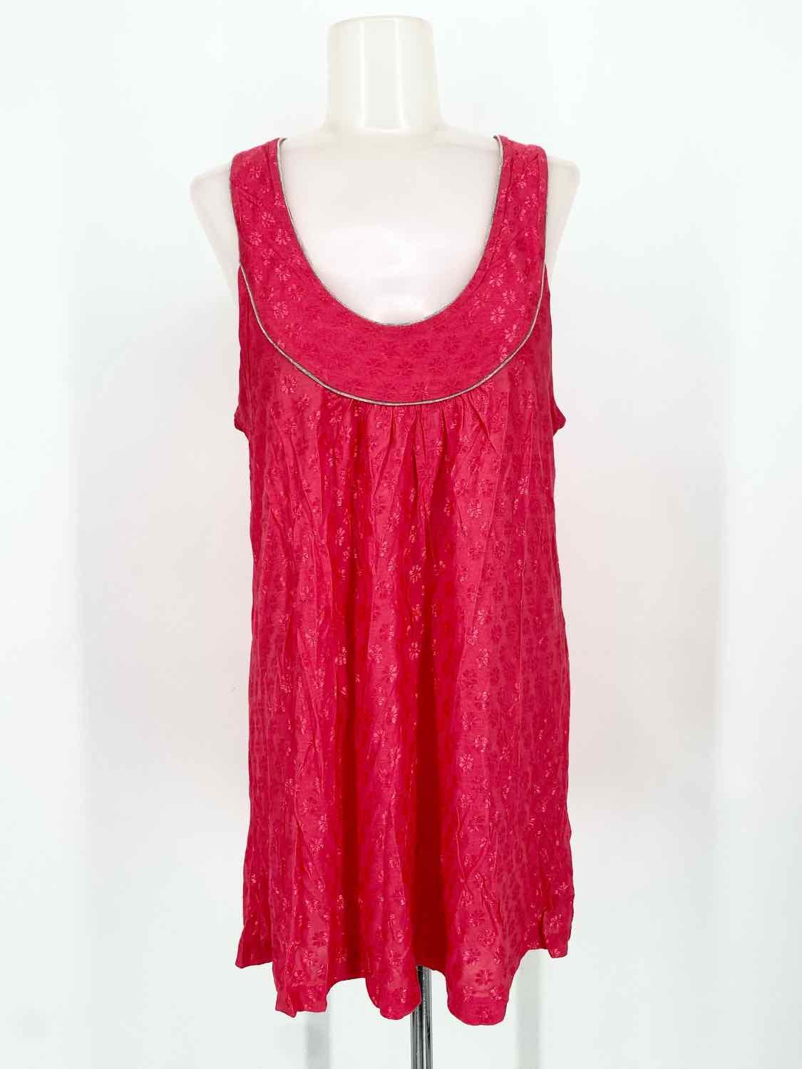 French Connection Women's Hot Pink Tank Floral Size M Sleeveless - Article Consignment
