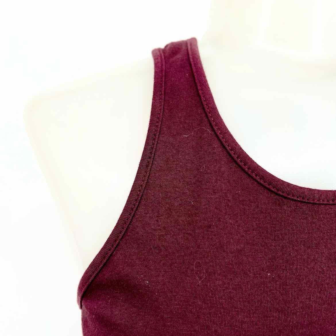 Michael Stars Women's Burgundy Bodycon Jersey Ruched Size S Dress - Article Consignment