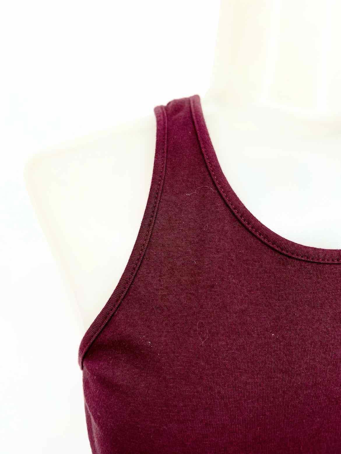 Michael Stars Women's Burgundy Bodycon Jersey Ruched Size S Dress - Article Consignment